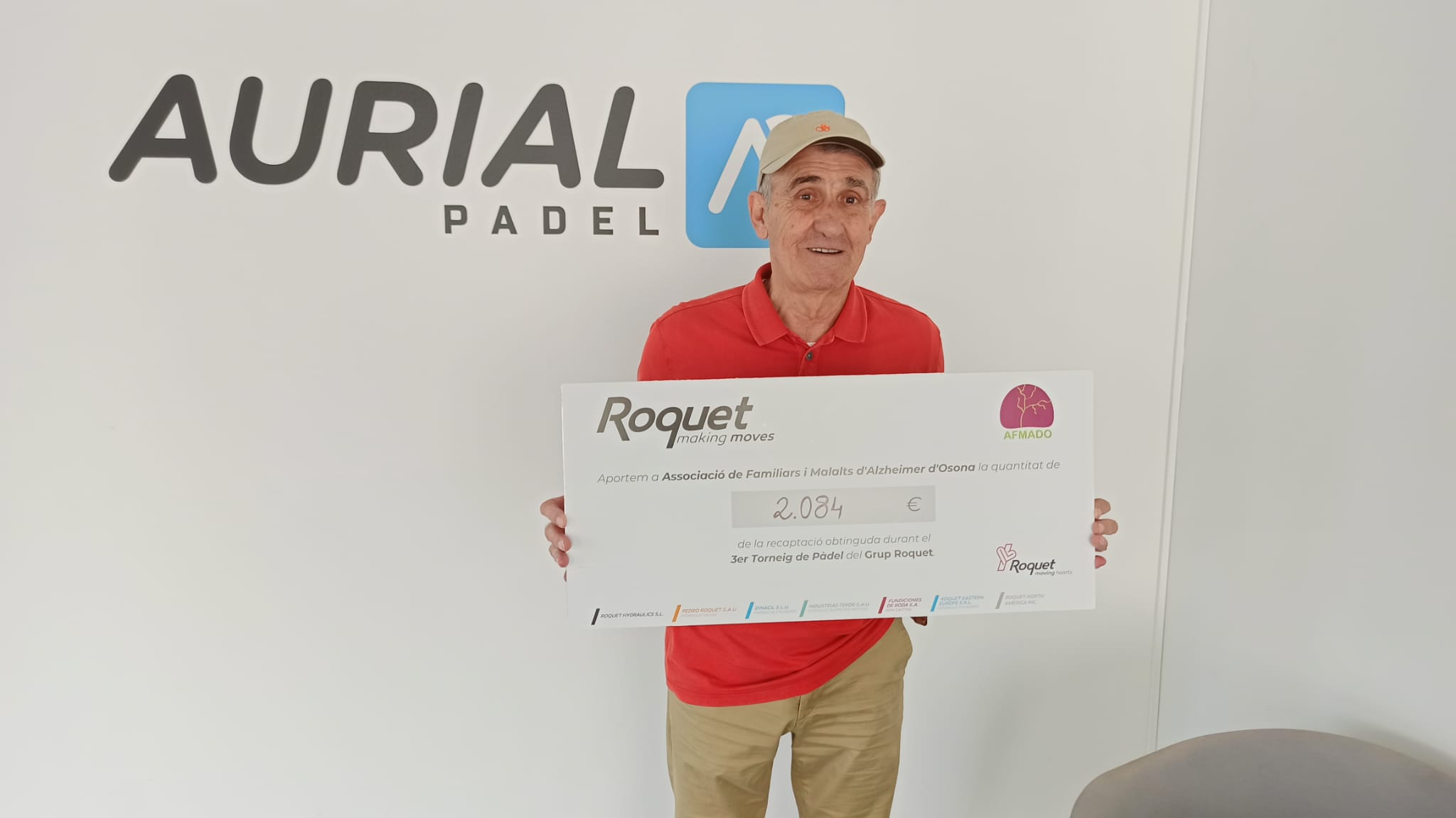 Torneig de pàdel solidari: Grup Roquet amb AFMADO